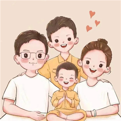 2023最火一家四口头像(44张)