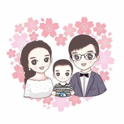 2023最火一家四口头像(44张)