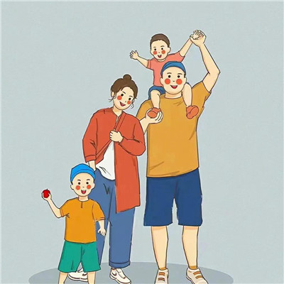 2023最火一家四口头像(44张)