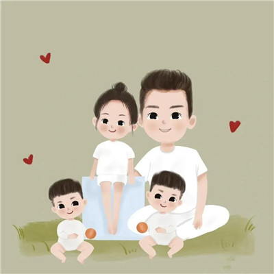 2023最火一家四口头像(44张)