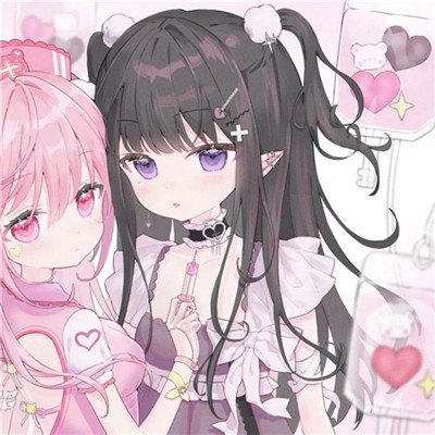 2023最火爆闺蜜头像图片动漫(精选24张)