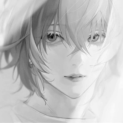 2023最火动漫头像黑白