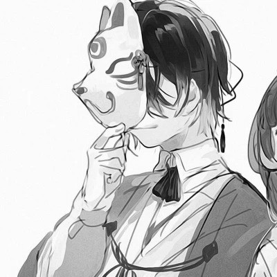 2023最火动漫头像黑白