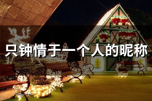 只钟情于一个人的昵称(精选80个)