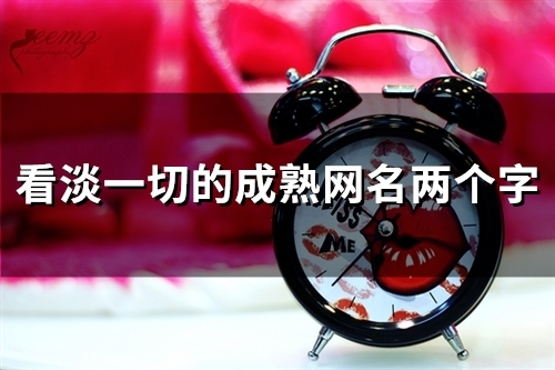 看淡一切的成熟网名两个字(72个)