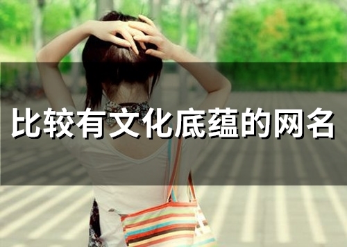 比较有文化底蕴的网名(精选80个) 比较有文化底蕴的网名(精选80个)