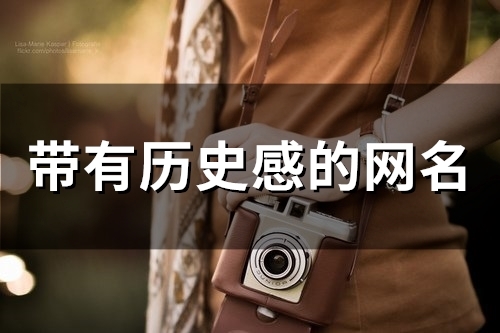 带有历史感的网名(精选52个)