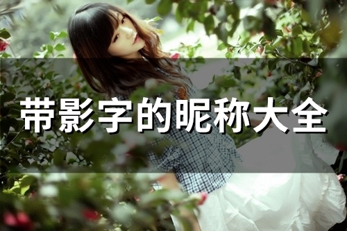 带影字的昵称大全(54个)