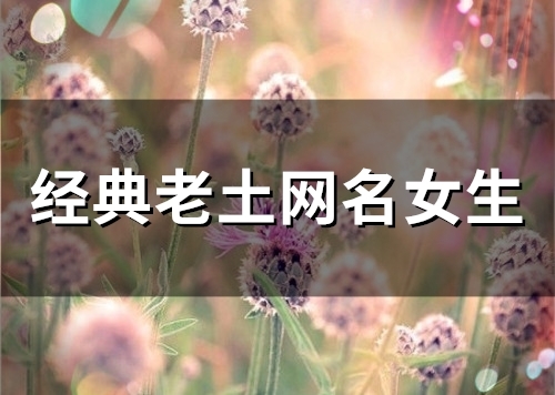 经典老土网名女生(精选44个) 经典老土网名女生(精选44个)