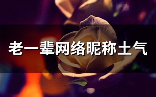 老一辈网络昵称土气(精选65个)