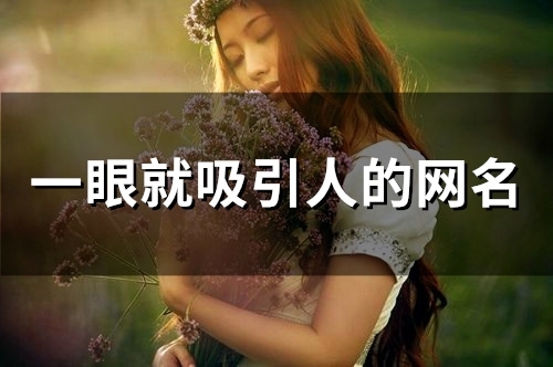 一眼就吸引人的网名(80个)