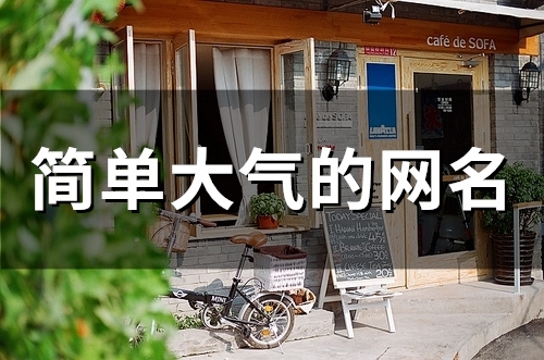 简单大气的网名(114个) 简单大气的网名(114个)