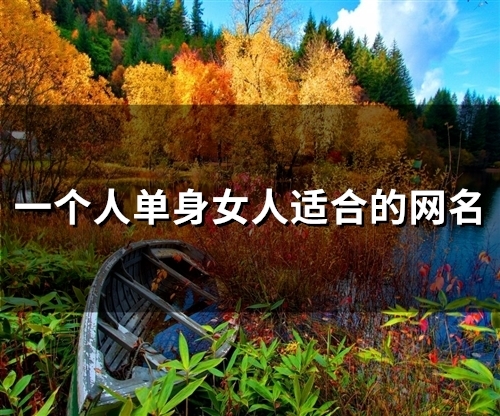 一个人单身女人适合的网名(139个)