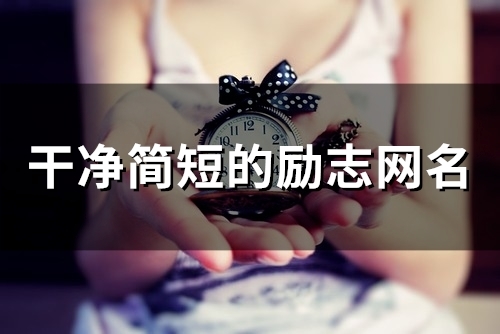 干净简短的励志网名(143个)