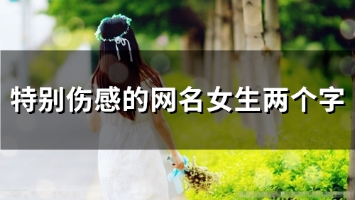 特别伤感的网名女生两个字(精选52个)