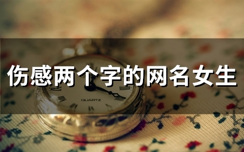 伤感两个字的网名女生(78个) 伤感两个字的网名女生(78个)