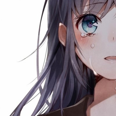 抑郁哭泣女生动漫头像(精选16张)
