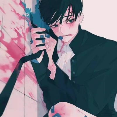 高质量丧头像男二次元(精选22张)