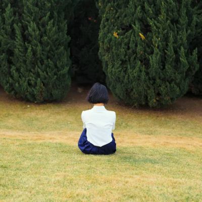 文艺清新气质女生头像背影(14张)