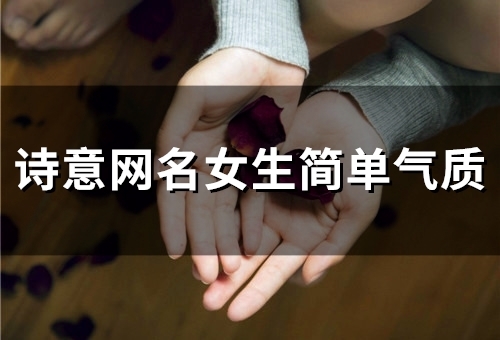 诗意网名女生简单气质(89个)