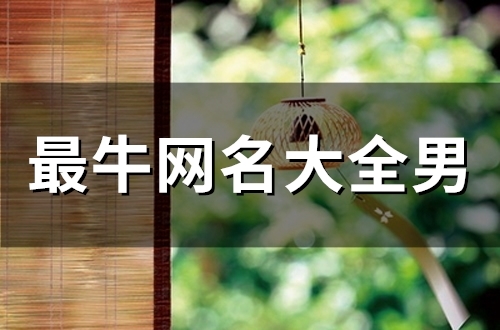最牛网名大全男(精选113个)