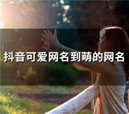 抖音可爱网名到萌的网名(精选146个)