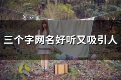 三个字网名好听又吸引人(102个)