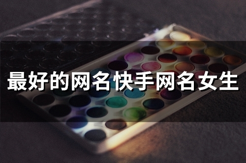 最好的网名快手网名女生(90个)