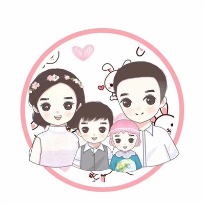 一家人的微信头像五人(精选12张)