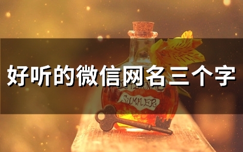 好听的微信网名三个字(155个)