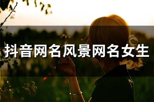 抖音网名风景网名女生(134个)