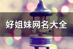 好姐妹网名大全(98个)