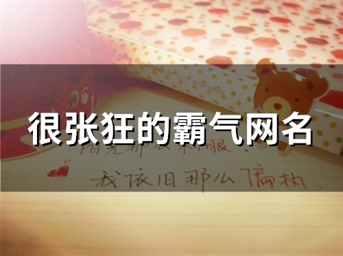 很张狂的霸气网名(精选84个)