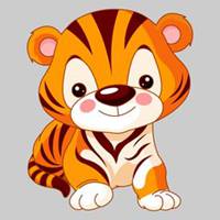 2023最火可爱老虎头像(14张)