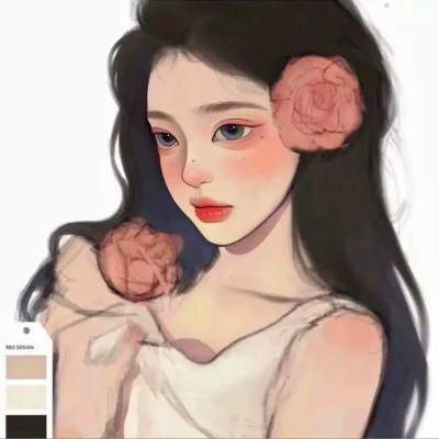 2023最火手绘女生头像(24张)