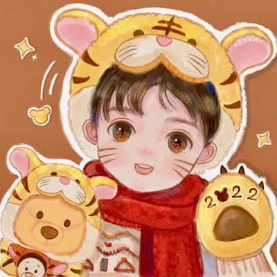 2023最火爆虎动漫头像(24张)