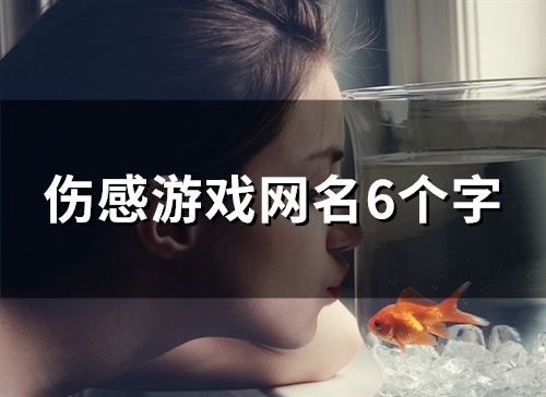 伤感游戏网名6个字(85个)