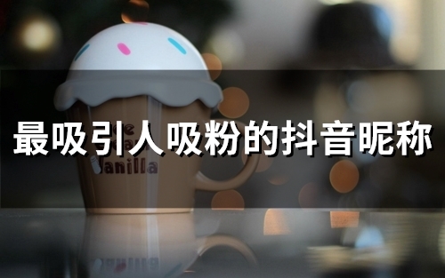 最吸引人吸粉的抖音昵称(精选84个)