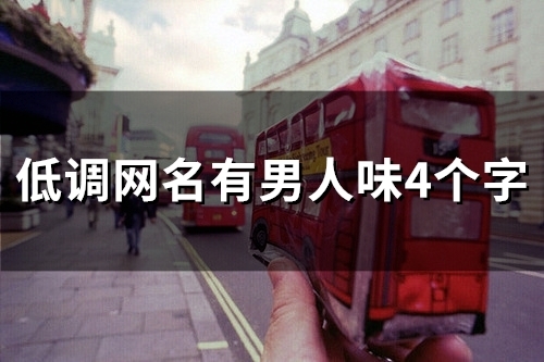 低调网名有男人味4个字(83个)