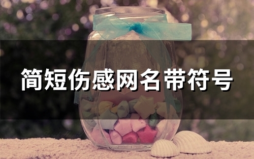 简短伤感网名带符号(116个)