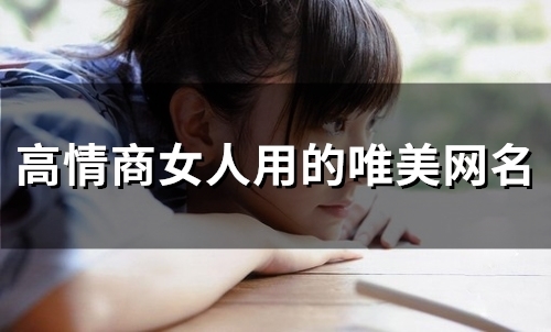 高情商女人用的唯美网名(精选89个)