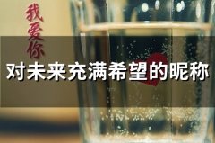 对未来充满希望的昵称(140个)