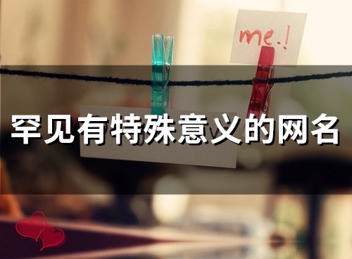 罕见有特殊意义的网名(精选90个) 罕见有特殊意义的网名(精选90个)