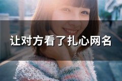 让对方看了扎心网名(80个)