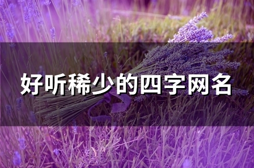 好听稀少的四字网名(131个)