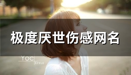 极度厌世伤感网名(精选127个)