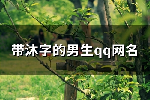 带沐字的男生qq网名(129个)