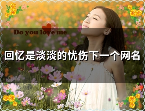 回忆是淡淡的忧伤下一个网名(精选106个) 回忆是淡淡的忧伤下一个网名(精选106个)