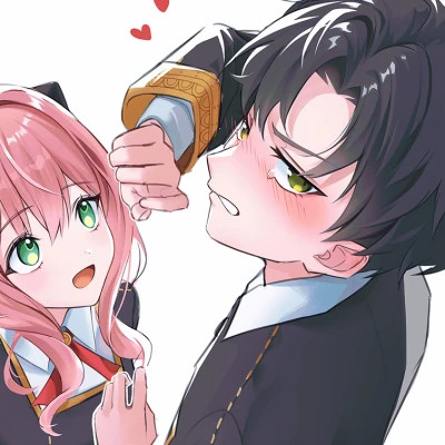 2023最火情侣漫画头像(24张)