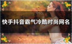 快手抖音霸气冷酷时尚网名(精选83个)